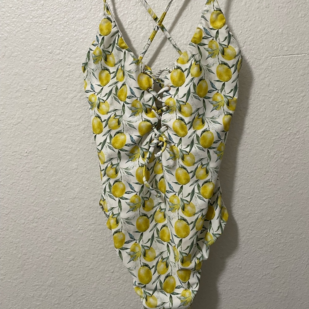 Mekka swim one piece lemon print